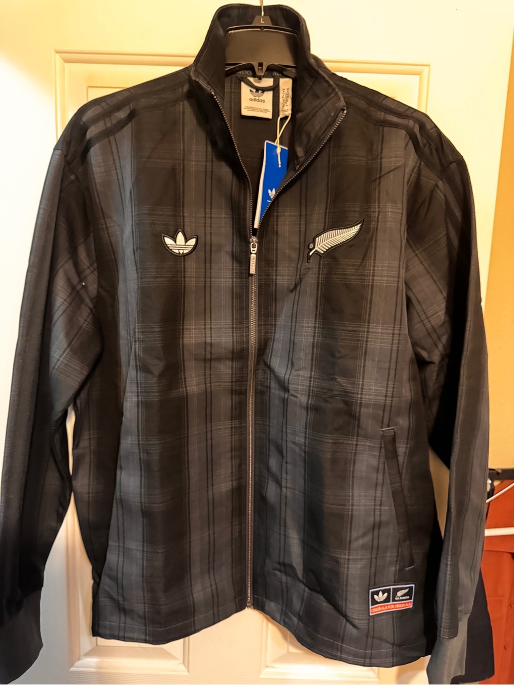 Adidas all blacks rugby jacket